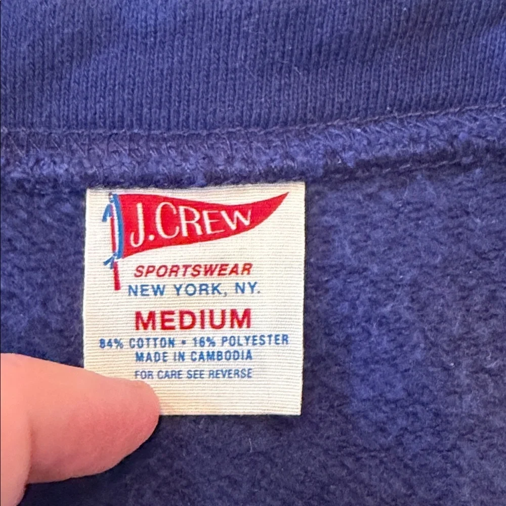 J. Crew Men's Blue Cardigan Sweatshirt